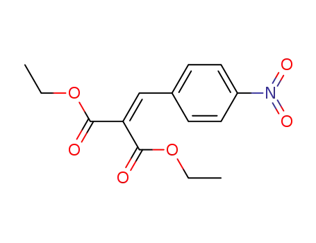 Molecular Structure of 22399-00-4 (Propanedioic acid, 2-[(4-nitrophenyl)Methylene]-, 1,3-diethyl ester)