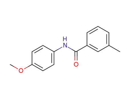 Molecular Structure of 313367-17-8 (N-(4-Methoxyphenyl)-3-MethylbenzaMide, 97%)