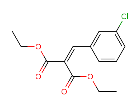 Molecular Structure of 6768-21-4 ((m-Chlorobenzylidene)malonic acid diethyl ester)