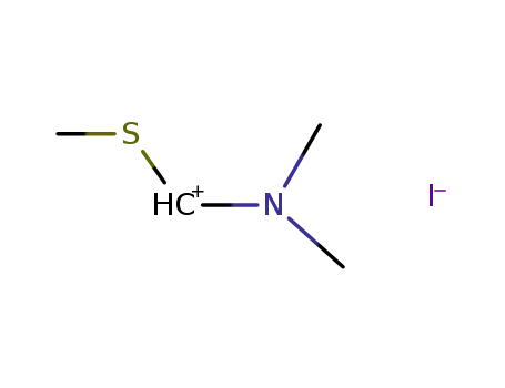Molecular Structure of 29085-13-0 (N,N-DiMethyl-N-(MethylsulfanylMethylene)aMMoniuM iodide)