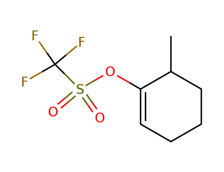 Molecular Structure of 76605-82-8 (6-Methyl-1-cyclohexenyl triflate)