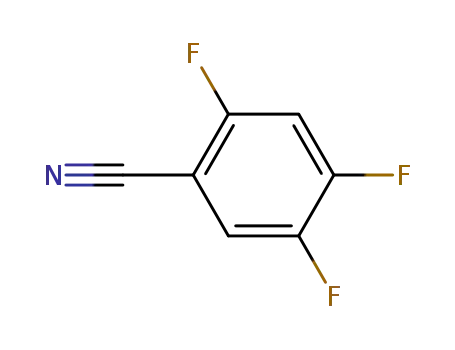Molecular Structure of 98349-22-5 (2,4,5-Trifluorobenzonitrile)