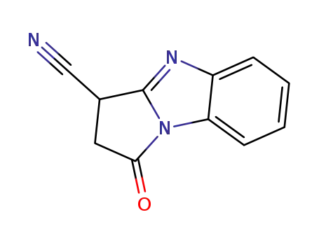 Molecular Structure of 173544-01-9 (1H-Pyrrolo[1,2-a]benzimidazole-3-carbonitrile,2,3-dihydro-1-oxo-(9CI))