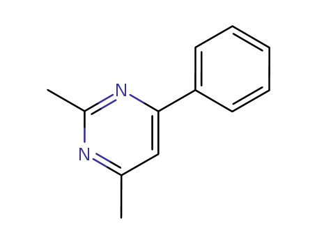 Molecular Structure of 64571-30-8 (Pyrimidine, 2,4-dimethyl-6-phenyl- (9CI))