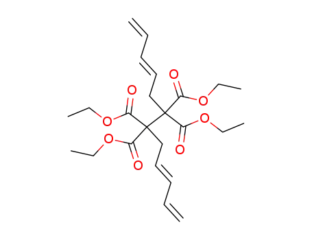 Molecular Structure of 873197-60-5 (1,3,9,11-Dodecatetraene-6,6,7,7-tetracarboxylic acid, tetraethyl ester,
(3E,9E)-)