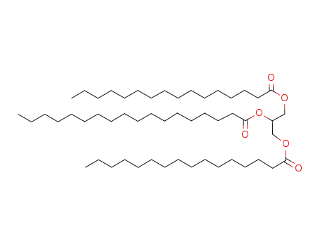 Molecular Structure of 2177-97-1 (1-O,3-O-Dipalmitoyl-2-O-stearoyl-L-glycerol)