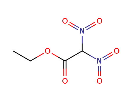 Molecular Structure of 87711-32-8 (Acetic acid, dinitro-, ethyl ester)