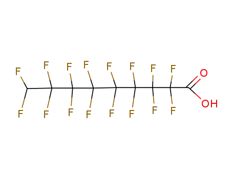 Molecular Structure of 76-21-1 (9H-HEXADECAFLUORONONANOIC ACID)