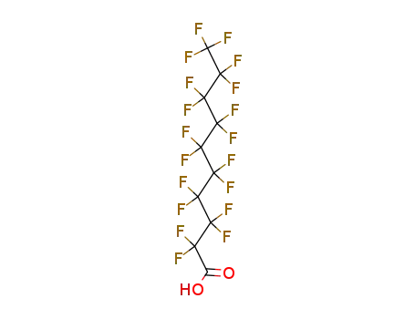 Molecular Structure of 335-76-2 (PERFLUORODECANOIC ACID)