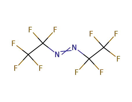 Molecular Structure of 756-00-3 (Diazene, bis(pentafluoroethyl)-)