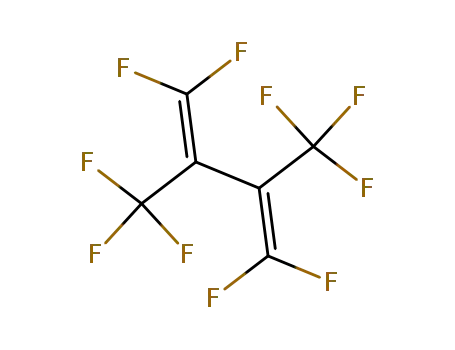 Molecular Structure of 759-15-9 (1,3-Butadiene, 1,1,4,4-tetrafluoro-2,3-bis(trifluoromethyl)-)