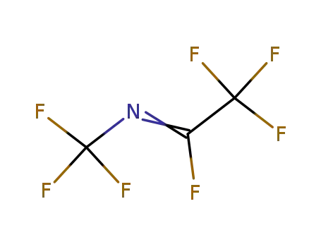Molecular Structure of 760-43-0 (Ethanimidoyl fluoride, 2,2,2-trifluoro-N-(trifluoromethyl)-)