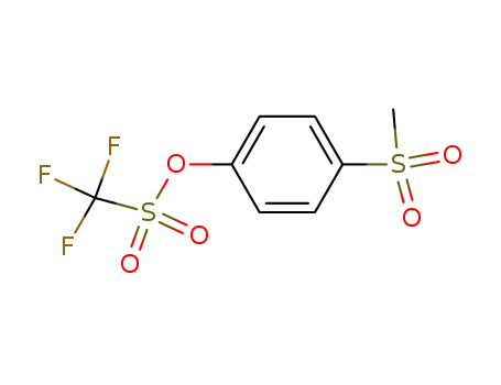 Molecular Structure of 57728-86-6 (Methanesulfonic acid, trifluoro-, 4-(methylsulfonyl)phenyl ester)