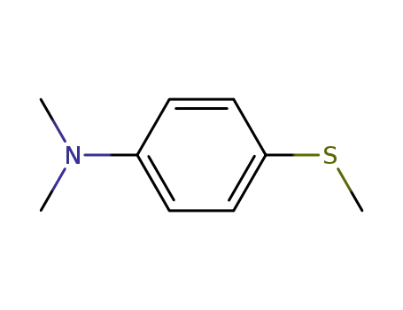 Molecular Structure of 2388-51-4 (1-(Dimethylamino)-4-(methylthio)benzene)