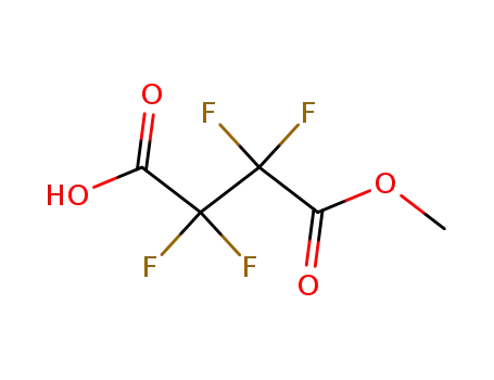 Molecular Structure of 356-33-2 (Butanedioic acid, tetrafluoro-, monomethyl ester)