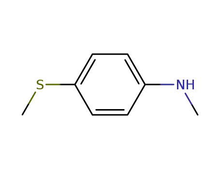 Molecular Structure of 58259-33-9 (Benzenamine, N-methyl-4-(methylthio)-)