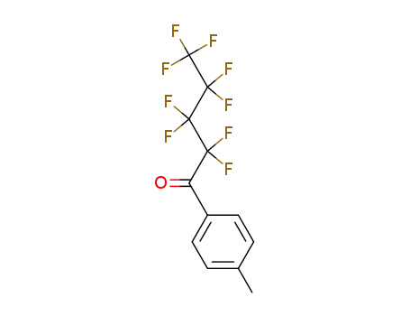 Molecular Structure of 647-60-9 (1-Pentanone, 2,2,3,3,4,4,5,5,5-nonafluoro-1-(4-methylphenyl)-)