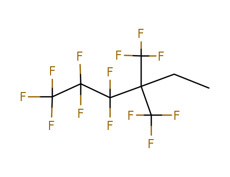 Molecular Structure of 100646-00-2 (Hexane, 1,1,1,2,2,3,3-heptafluoro-4,4-bis(trifluoromethyl)-)