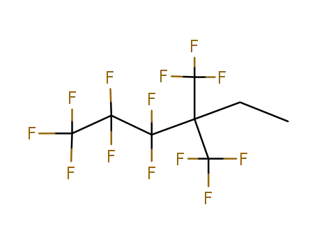 Molecular Structure of 100646-00-2 (Hexane, 1,1,1,2,2,3,3-heptafluoro-4,4-bis(trifluoromethyl)-)