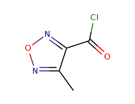 Molecular Structure of 15323-68-9 (1,2,5-Oxadiazole-3-carbonyl chloride, 4-methyl- (9CI))