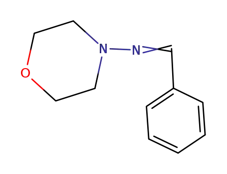 Molecular Structure of 41571-21-5 (4-Morpholinamine, N-(phenylmethylene)-)