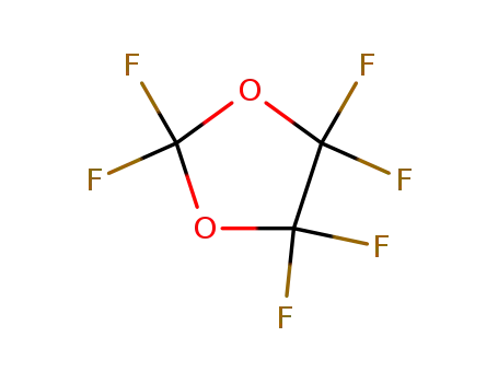 Molecular Structure of 21297-65-4 (2,2,4,4,5,5-hexafluoro-1,3-dioxolane)