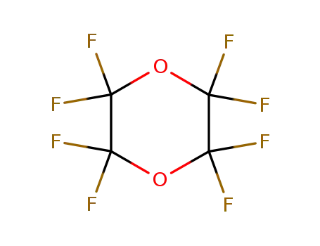 Molecular Structure of 32981-22-9 (1,4-Dioxane, 2,2,3,3,5,5,6,6-octafluoro-)