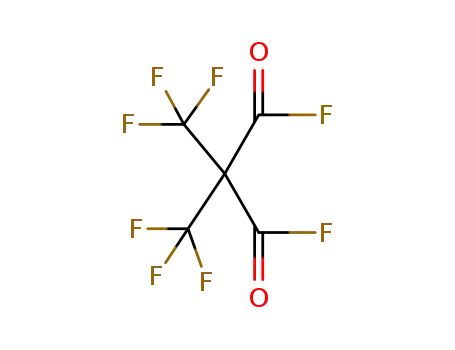 Molecular Structure of 42139-57-1 (Propanedioyl difluoride, bis(trifluoromethyl)-)