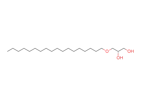 Molecular Structure of 6129-13-1 ((2S)-3-O-Octadecylglycerol)