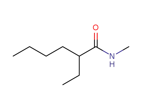 Molecular Structure of 1114-75-6 (2-ethyl-N-methylhexanamide)