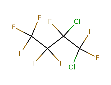 Molecular Structure of 355-21-5 (1,2-Dichlorooctafluorobutane)