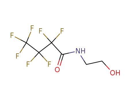 Molecular Structure of 377-66-2 (Butanamide, 2,2,3,3,4,4,4-heptafluoro-N-(2-hydroxyethyl)-)