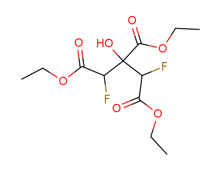 1,2,3-Propanetricarboxylicacid, 1,3-difluoro-2-hydroxy-, triethyl ester (9CI)