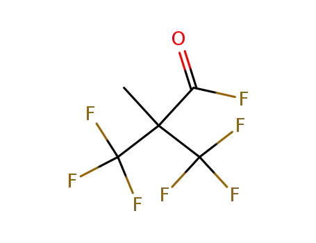 Molecular Structure of 1735-87-1 (2,2-BIS(TRIFLUOROMETHYL)PROPIONYL FLUORIDE)
