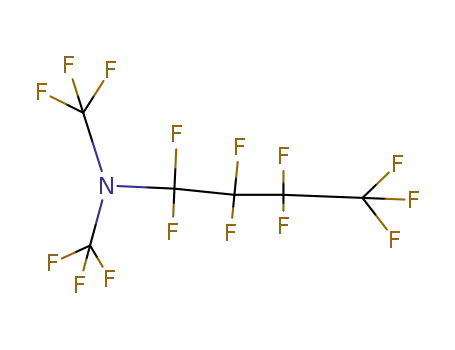 Molecular Structure of 103217-80-7 (1-Butanamine, 1,1,2,2,3,3,4,4,4-nonafluoro-N,N-bis(trifluoromethyl)-)