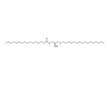 Molecular Structure of 114760-64-4 (Hexadecanoic acid, (2R)-3-(hexadecyloxy)-2-hydroxypropyl ester)