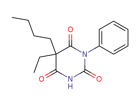 Molecular Structure of 67050-28-6 (5-Butyl-5-ethyl-1-phenyl-2,4,6(1H,3H,5H)-pyrimidinetrione)