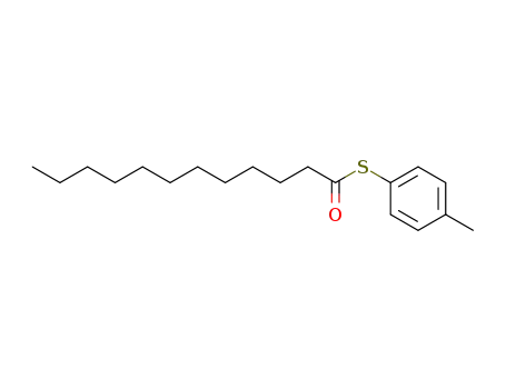 Molecular Structure of 102020-26-8 (Dodecanethioic acid, S-(4-methylphenyl) ester)