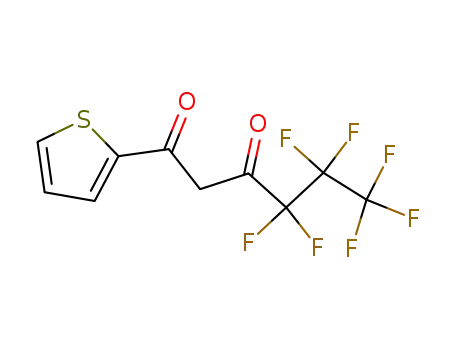 Molecular Structure of 559-94-4 (4,4,5,5,6,6,6-HEPTAFLUORO-1-(2-THIENYL)-1,3-HEXANEDIONE)