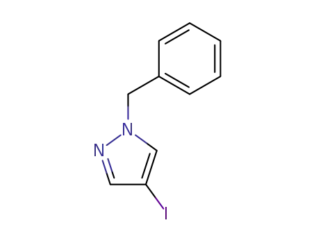 Molecular Structure of 50877-42-4 (1-Benzyl-4-iodo-1H-pyrazole)