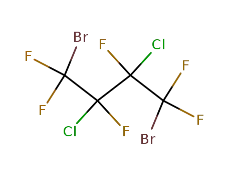 Molecular Structure of 375-42-8 (1,4-Dibromo-2,3-dichlorohexafluorobutane)