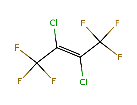 Molecular Structure of 2418-21-5 ((E)-2,3-Dichloro-1,1,1,4,4,4-hexafluoro-2-butene)