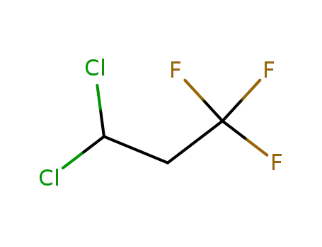 Molecular Structure of 460-69-5 (3,3-DICHLORO-1,1,1-TRIFLUOROPROPANE)