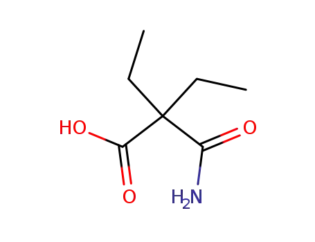 Molecular Structure of 4431-54-3 (2-(Aminocarbonyl)-2-ethylbutyric acid)