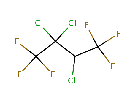 Molecular Structure of 378-84-7 (2,2,3-TRICHLORO-1,1,1,4,4,4-HEXAFLUOROBUTANE)