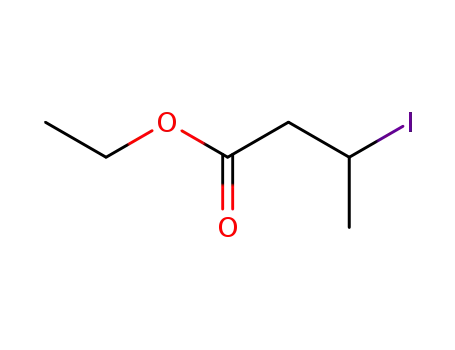 Molecular Structure of 7425-50-5 (Butanoic acid, 3-iodo-, ethyl ester)