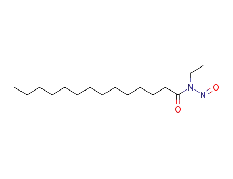 Molecular Structure of 91083-86-2 (Tetradecanamide, N-ethyl-N-nitroso-)