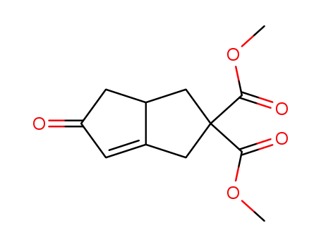 Molecular Structure of 146917-55-7 (2,2(1H)-Pentalenedicarboxylic acid, 3,3a,4,5-tetrahydro-5-oxo-,
dimethyl ester)