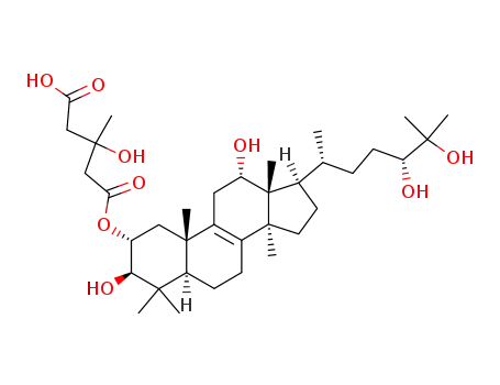 Lanost-8-ene-2,3,12,24,25-pentol,2-(hydrogen 3-hydroxy-3-methylpentanedioate), (2a,3b,12a,24R)- (9CI)