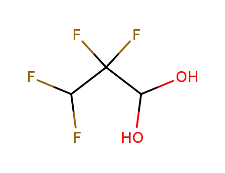 Molecular Structure of 215858-32-5 (2,2,3,3-TETRAFLUOROPROPANAL HYDRATE)